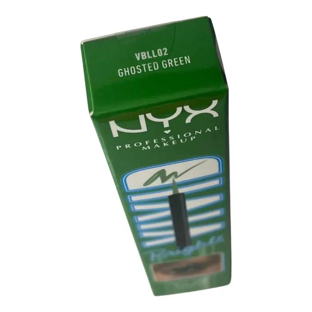 NEW NYX Vivid Brights Longwear Liquid EYE LINER Ghosted Green Prof Makeup NIP!